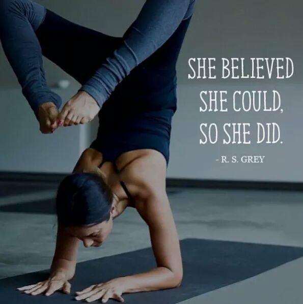 She believed she could, so she did
